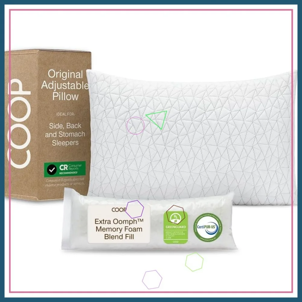 Регулируемая подушка из пены с эффектом памяти размера «queen-size», средняя фирма для спины, живота и боковых снастей, сертифицированная CEPUR-US/GREENGUARD Gold
Регулируемая подушка из пены с эффектом памяти размера «queen-size», средняя фирма для спины, живота и боковых снастей, сертифицированная CEPUR-US/GREENGUARD Gold