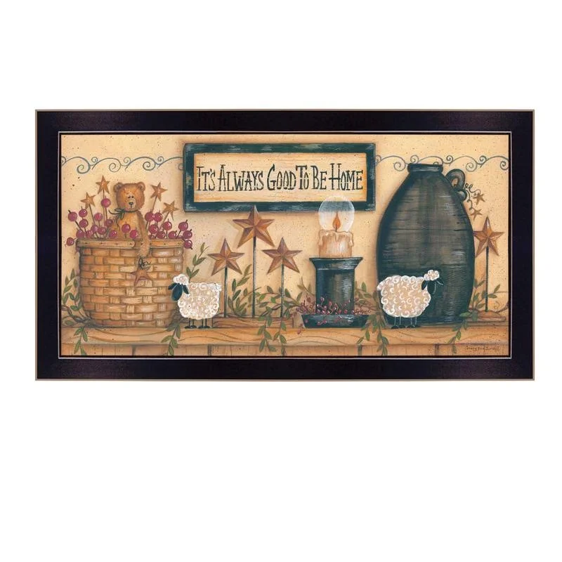 It's Always Good to Be Home Wall Art Poster, Black Frame, Ready to Hang
It's Always Good to Be Home Wall Art Poster, Black Frame, Ready to Hang