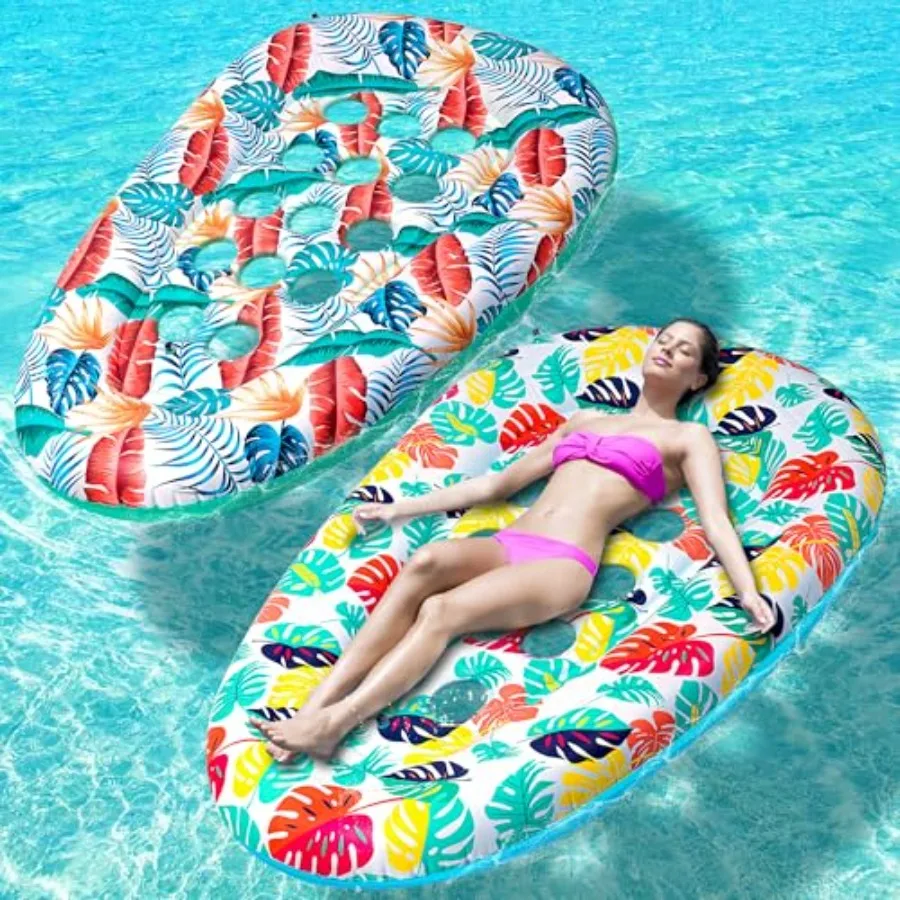 2 Pack Pool Floats Lounger, Pool Floats Adult Heavy Duty, Pool Rafts Floaties Water Hammock Tanning Floating Pool Party Toys fo
2 Pack Pool Floats Lounger, Pool Floats Adult Heavy Duty, Pool Rafts Floaties Water Hammock Tanning Floating Pool Party Toys fo