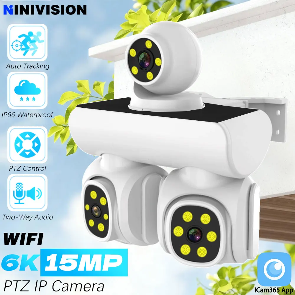 15MP Threen Lens Threen Screen WiFi Home Camera Wireless PTZ HD Auto Tracking Camera Home Secuiry Surveillance Video Audio Recor
15MP Threen Lens Threen Screen WiFi Home Camera Wireless PTZ HD Auto Tracking Camera Home Secuiry Surveillance Video Audio Recor