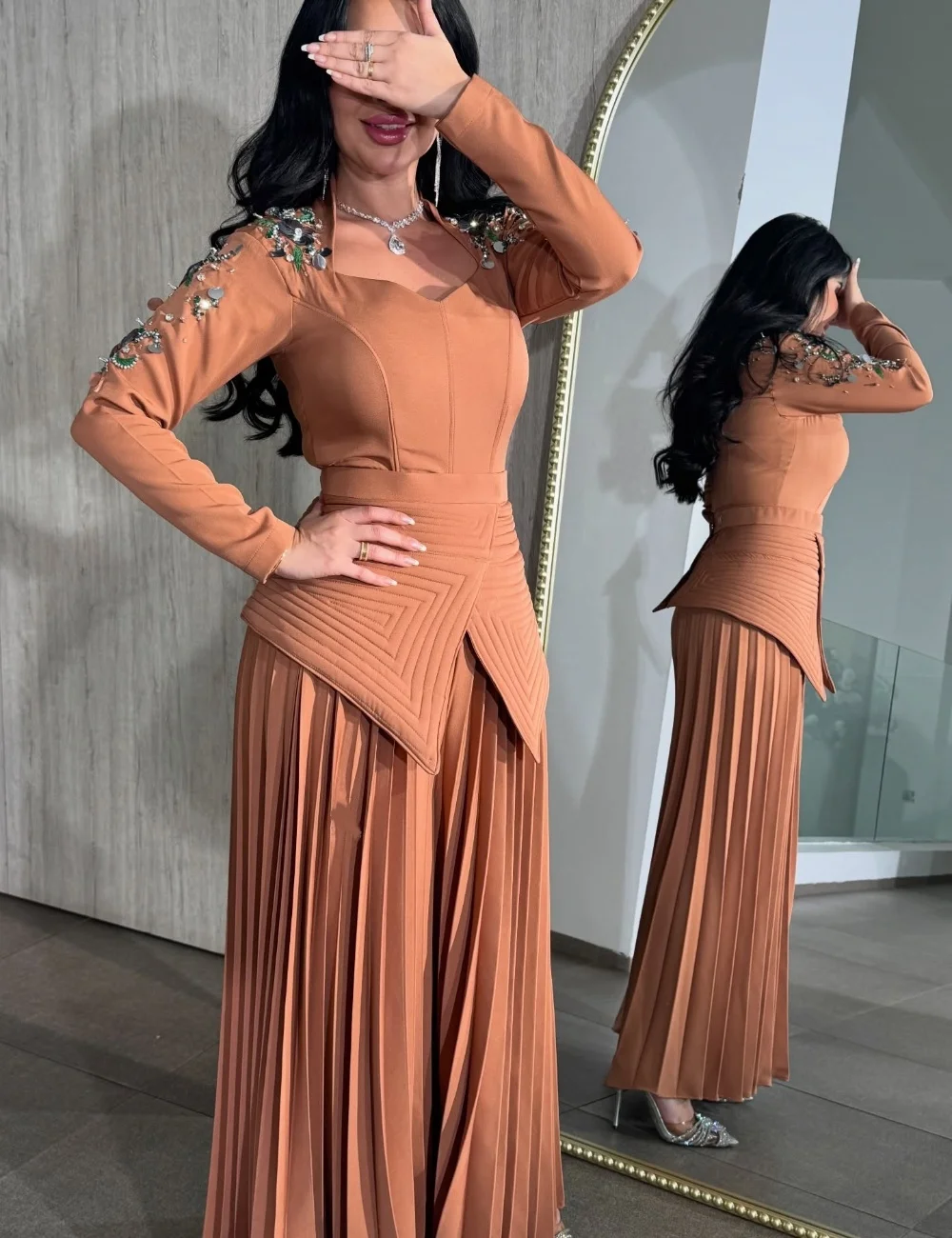 Customized Formal Jersey Sequined Pattern Pleat A-line Sweetheart Long Bespoke Occasion Party Dresses Chinese Style
Customized Formal Jersey Sequined Pattern Pleat A-line Sweetheart Long Bespoke Occasion Party Dresses Chinese Style