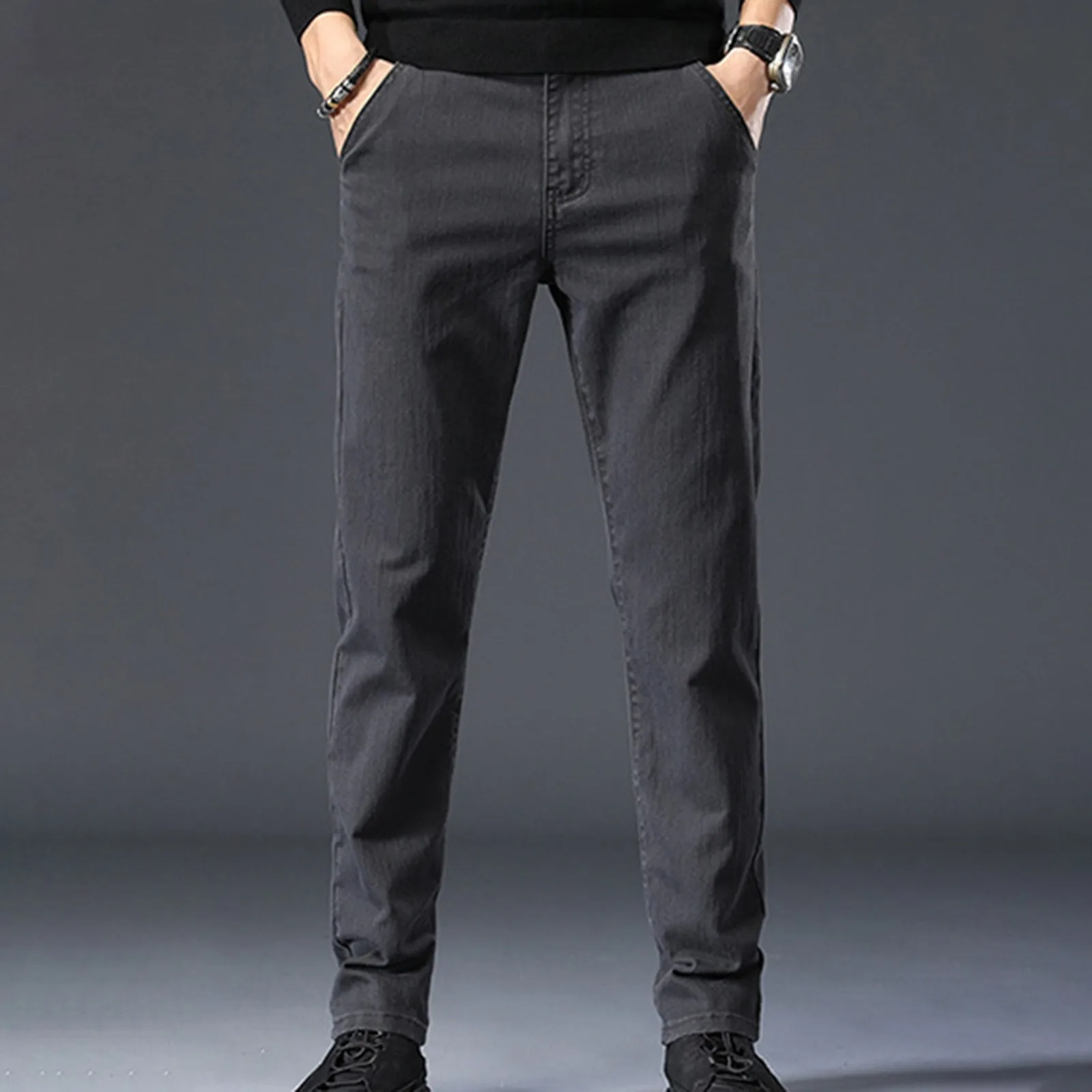 Brand Men Pants Soft Stretch Jeans Fabric Autumn Clothes Casual Pants Thin Elastic Waist Business Slim Trousers Male
Brand Men Pants Soft Stretch Jeans Fabric Autumn Clothes Casual Pants Thin Elastic Waist Business Slim Trousers Male