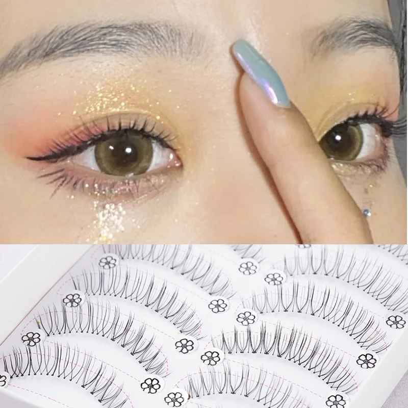 Pointed Tail Transparent Stem False Eyelashes 10 Pairs Natural Comfortable Soft Eyelashes Handmade Reusable Lashes Makeup Tools
Pointed Tail Transparent Stem False Eyelashes 10 Pairs Natural Comfortable Soft Eyelashes Handmade Reusable Lashes Makeup Tools