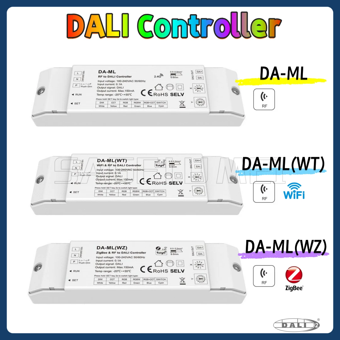 AC100-240V Wifi/ZigBee Push Switch RF2.4GHz DALI 0-100% Dimmer For Single/Double White RGB/RGBW/RGBCCT LED Light Type Tuya APP
AC100-240V Wifi/ZigBee Push Switch RF2.4GHz DALI 0-100% Dimmer For Single/Double White RGB/RGBW/RGBCCT LED Light Type Tuya APP