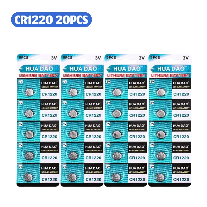 High Stability CR1220 Battery 3V Lithium Cell Replace BR1220 LM1220 DL1220 Long Lasting Power for Watch Electronic Toys Games
High Stability CR1220 Battery 3V Lithium Cell Replace BR1220 LM1220 DL1220 Long Lasting Power for Watch Electronic Toys Games