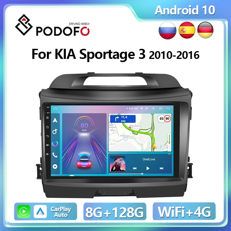 Podofo 4G CarPlay Android Radio For KIA Sportage 3 2010-2016 Car Multimedia Player 2din GPS Stereo Ai Voice Autoradio Head Unit
Podofo 4G CarPlay Android Radio For KIA Sportage 3 2010-2016 Car Multimedia Player 2din GPS Stereo Ai Voice Autoradio Head Unit