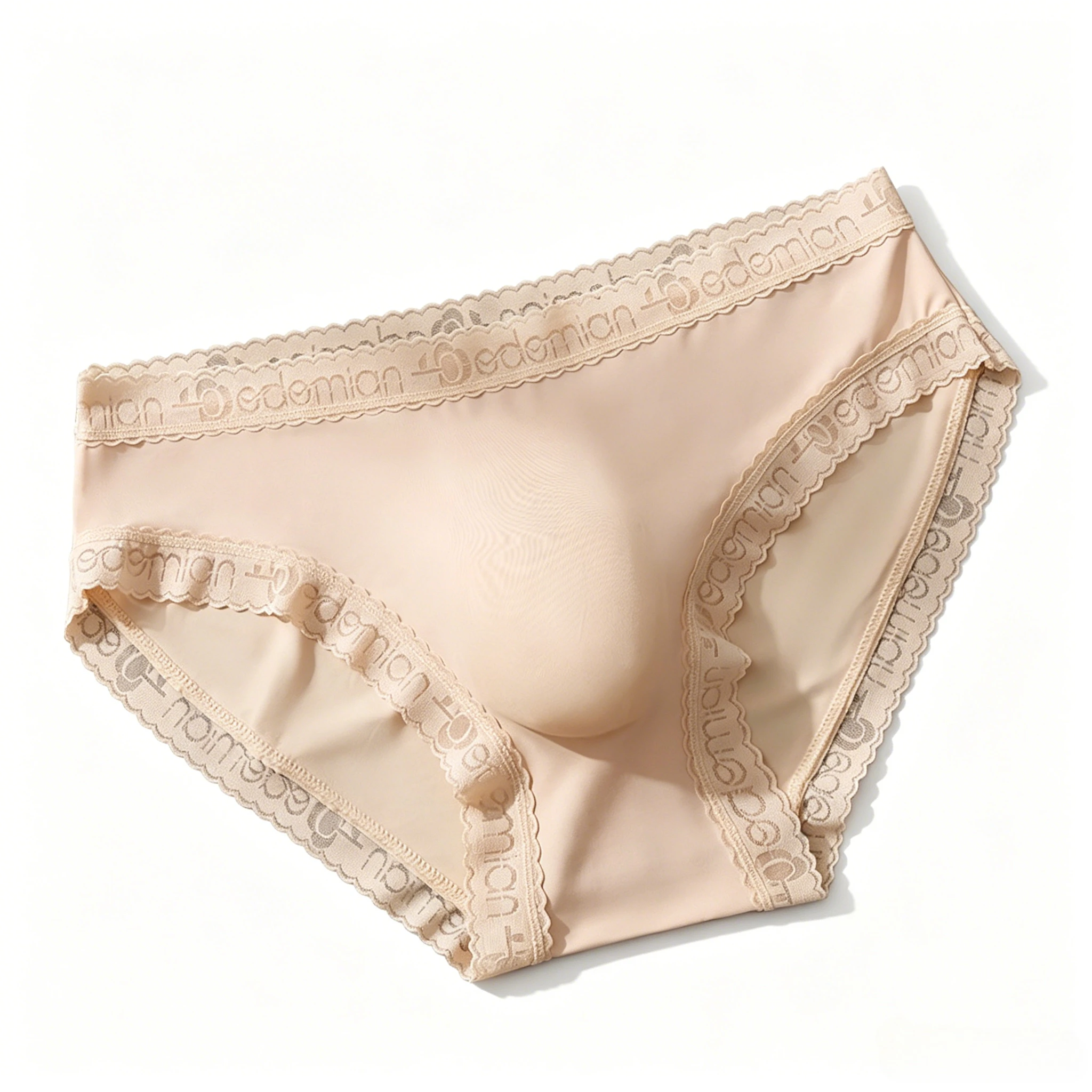 Men's Ice Silk Briefs with Letter Jacquard Lace Trim, 3D U-Convex Pouch, Breathable Underwear Sissy Comfortable Daily Underpants
Men's Ice Silk Briefs with Letter Jacquard Lace Trim, 3D U-Convex Pouch, Breathable Underwear Sissy Comfortable Daily Underpants