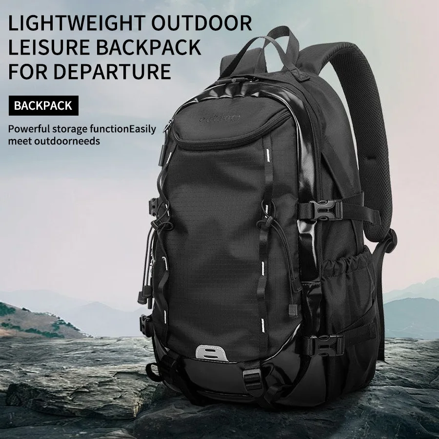 Outdoor Men's Backpack Large Capacity Travel Bag Casual Hiking Women's Style Waterproof Durable Comfortable Shoulder Straps
Outdoor Men's Backpack Large Capacity Travel Bag Casual Hiking Women's Style Waterproof Durable Comfortable Shoulder Straps