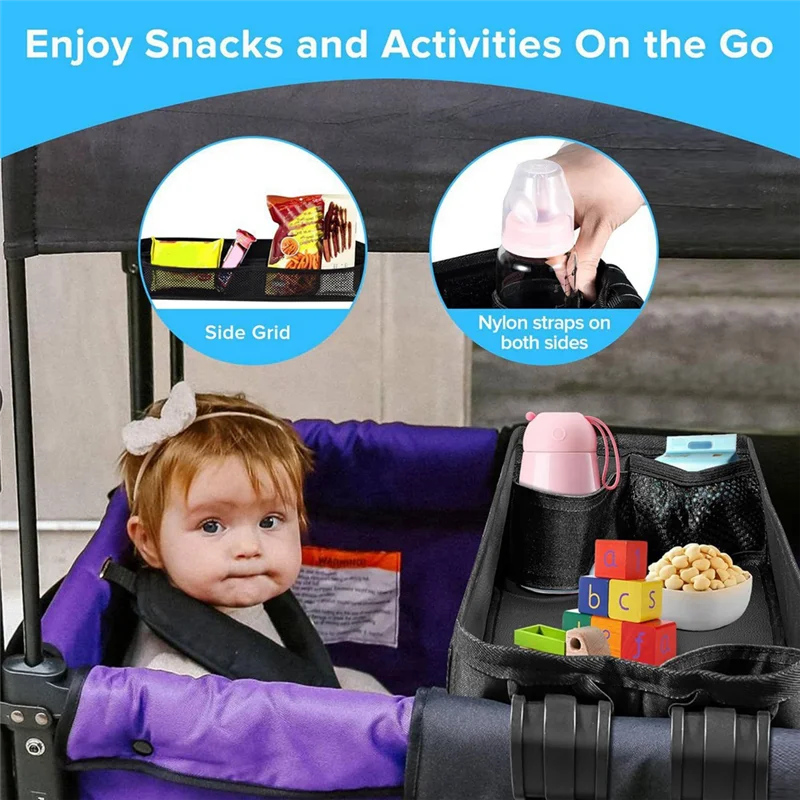 ABWE-Tray For Stroller Stroller Cup Holder Organizer Tray For Snacks Waterproof Faux Leather Side Cup Holders & Mesh
ABWE-Tray For Stroller Stroller Cup Holder Organizer Tray For Snacks Waterproof Faux Leather Side Cup Holders & Mesh