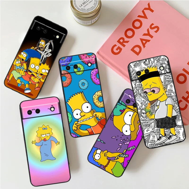 S-Simpson Cartoon Fashion For Google Pixel 8 7A 7 6A 6 5A 5 4 4A XL 5G Black Silicon Shockproof Shell Back Phone Case
S-Simpson Cartoon Fashion For Google Pixel 8 7A 7 6A 6 5A 5 4 4A XL 5G Black Silicon Shockproof Shell Back Phone Case