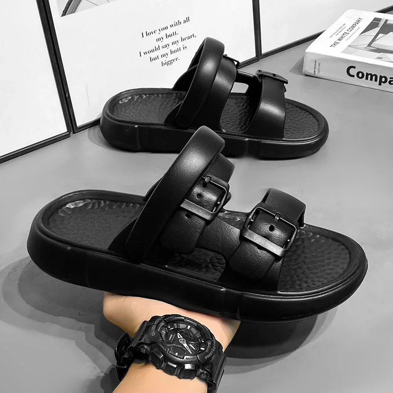 Men's Leisure Clogs Summer Soft Thick Sole Non-Slip Beach Slippers Outdoor Sandals Sport Comfortable And Wear-resistant Footwear
Men's Leisure Clogs Summer Soft Thick Sole Non-Slip Beach Slippers Outdoor Sandals Sport Comfortable And Wear-resistant Footwear