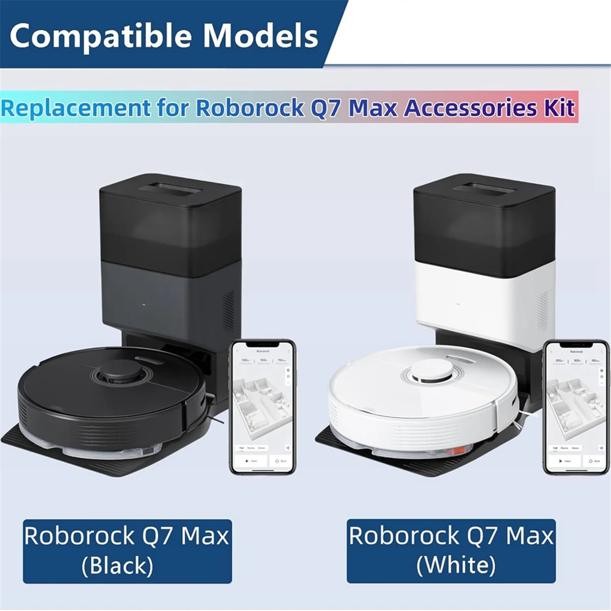 AC66 для Roborock Q7 + Q7 Max + комплект аксессуаров для пылесоса, основная боковая щетка, накладка для швабры, фильтры Hepa, мешки для пыли, запасные части
AC66 для Roborock Q7 + Q7 Max + комплект аксессуаров для пылесоса, основная боковая щетка, накладка для швабры, фильтры Hepa, мешки для пыли, запасные части
