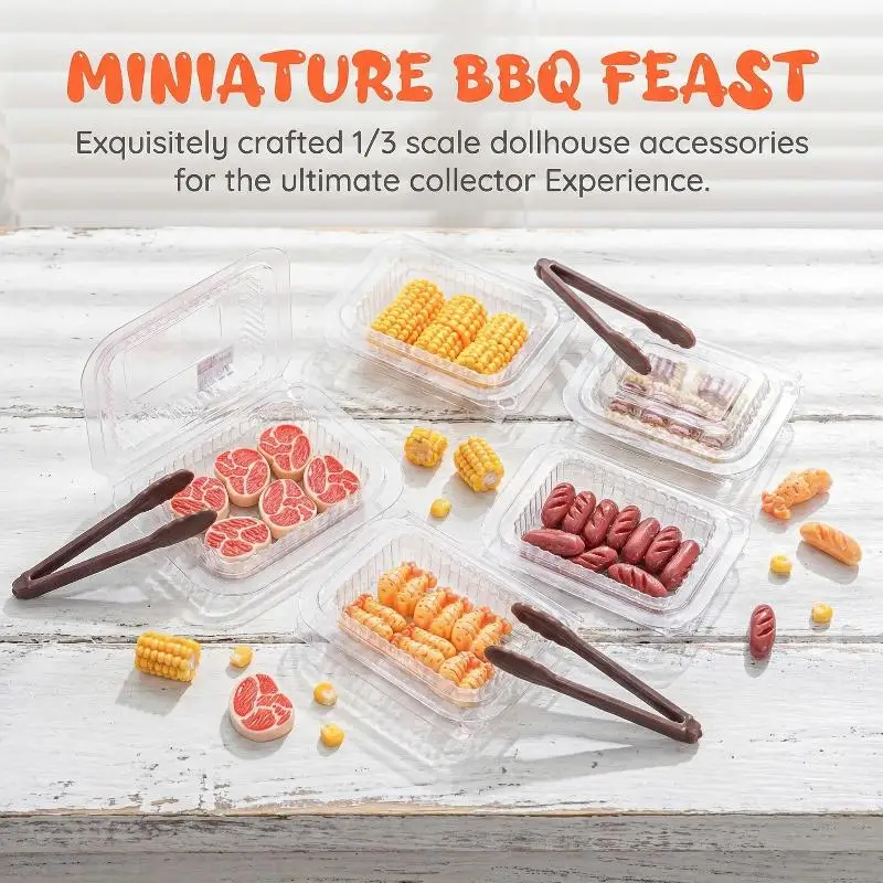 1/3 Boxs Miniature Simulation Delicious Barbecue Ingredients Food Toys Creative Models For Doll House Accessories
1/3 Boxs Miniature Simulation Delicious Barbecue Ingredients Food Toys Creative Models For Doll House Accessories