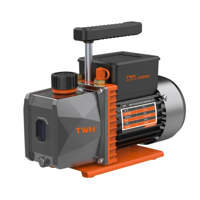 Stock Low Noise 1/2HP 6CFM 1 Stage Rotary Vane Vacuum Pump Professional Portable HVAC Tool AC Refrigerant R410a R134a Recovery
Stock Low Noise 1/2HP 6CFM 1 Stage Rotary Vane Vacuum Pump Professional Portable HVAC Tool AC Refrigerant R410a R134a Recovery