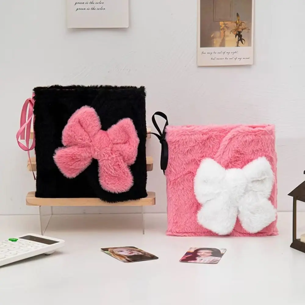 High Quality Plush Photo Album A5 Loose-leaf Photocard Collection Books Bowknot 3-inch Small Card Storage Binder Student
High Quality Plush Photo Album A5 Loose-leaf Photocard Collection Books Bowknot 3-inch Small Card Storage Binder Student