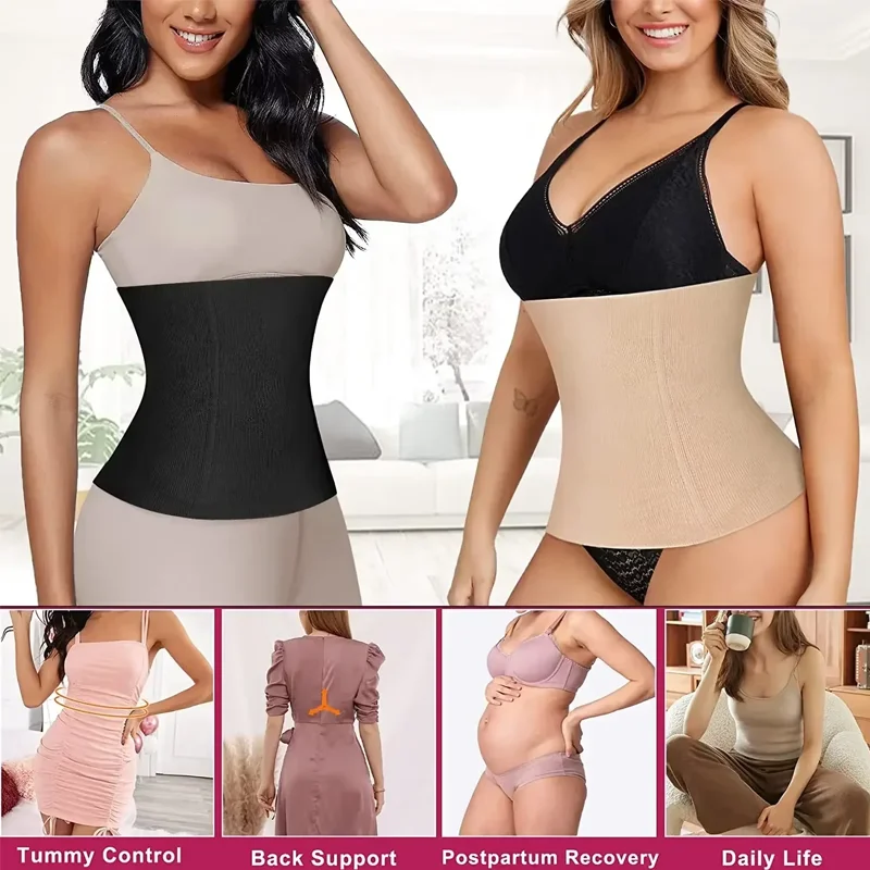 Slimbelle Women's High Stretch Waist Trainer Postpartum Recovery Belt Slimming Shapewear Tummy Control Modeling Strap Soft Faja
Slimbelle Women's High Stretch Waist Trainer Postpartum Recovery Belt Slimming Shapewear Tummy Control Modeling Strap Soft Faja