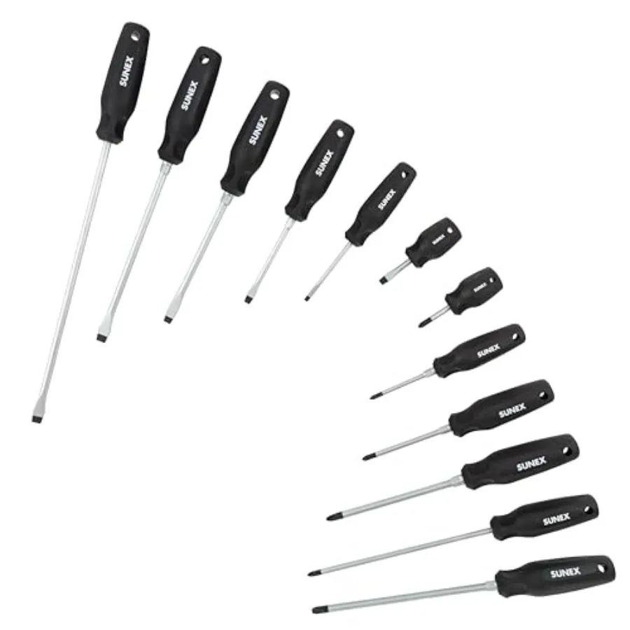 SXCSDS12 Phillips® and Slotted Magnetic Screwdriver Set
SXCSDS12 Phillips® and Slotted Magnetic Screwdriver Set