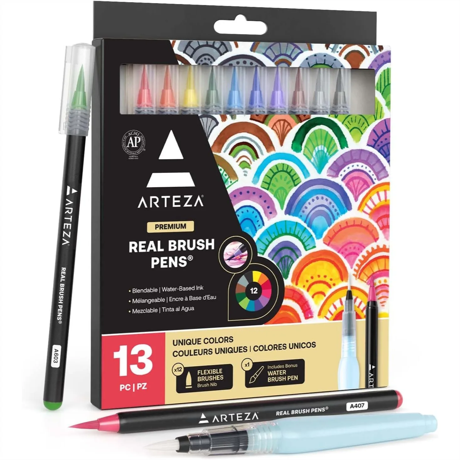12 Watercolor Brush Pens With Flexible Tips For Artists And Beginners
12 Watercolor Brush Pens With Flexible Tips For Artists And Beginners