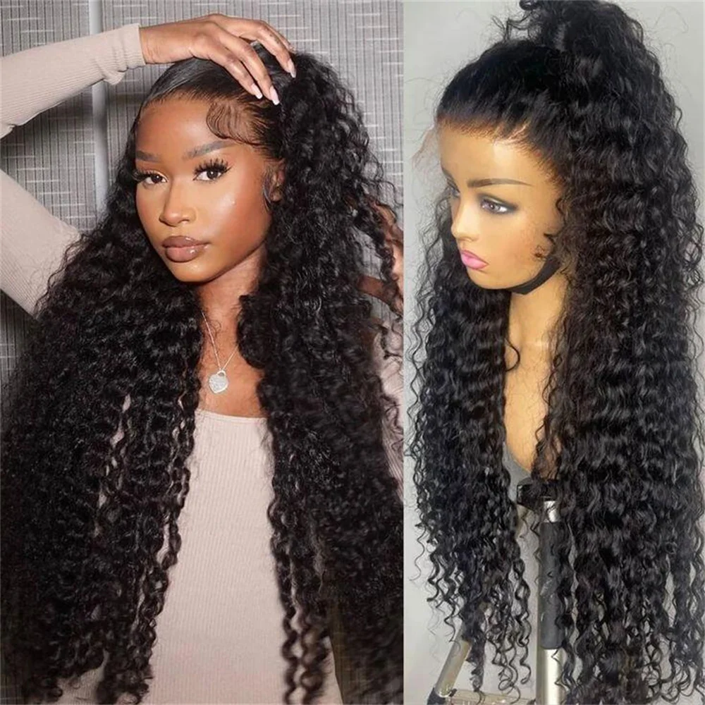 Natural Black Soft 26inch Glueless 180Density Long Kinky Curly Deep Lace Front Wig For Women With Baby Hair Preplucked Daily
Natural Black Soft 26inch Glueless 180Density Long Kinky Curly Deep Lace Front Wig For Women With Baby Hair Preplucked Daily