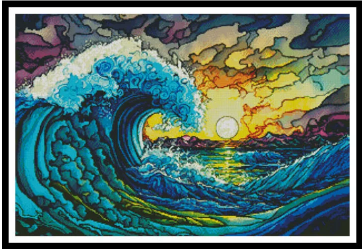 colorful ocean 64-46 DIY Cross Stitch Kit Aida 14CT 14CT Canvas Fabric Embroidery Set Living Room Decor
colorful ocean 64-46 DIY Cross Stitch Kit Aida 14CT 14CT Canvas Fabric Embroidery Set Living Room Decor