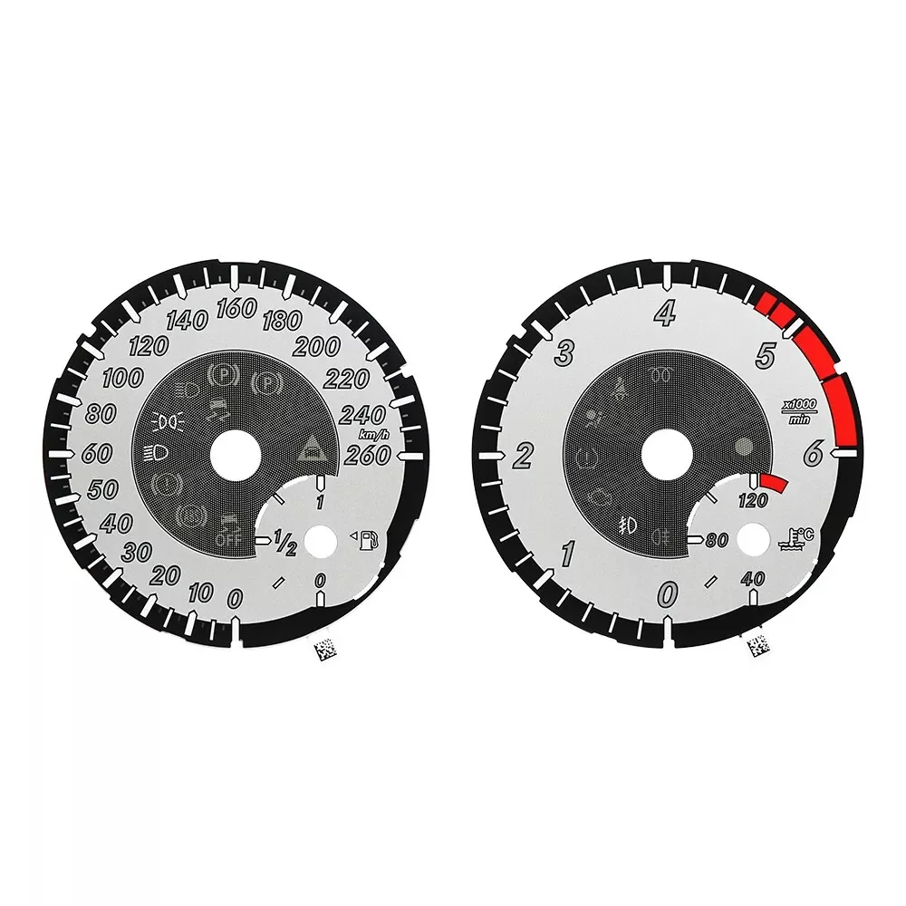 Gauge Face for Mercedes W166 X166 W164 W463 Instrument Grey 260KM/H 6000rpm Dot
Gauge Face for Mercedes W166 X166 W164 W463 Instrument Grey 260KM/H 6000rpm Dot