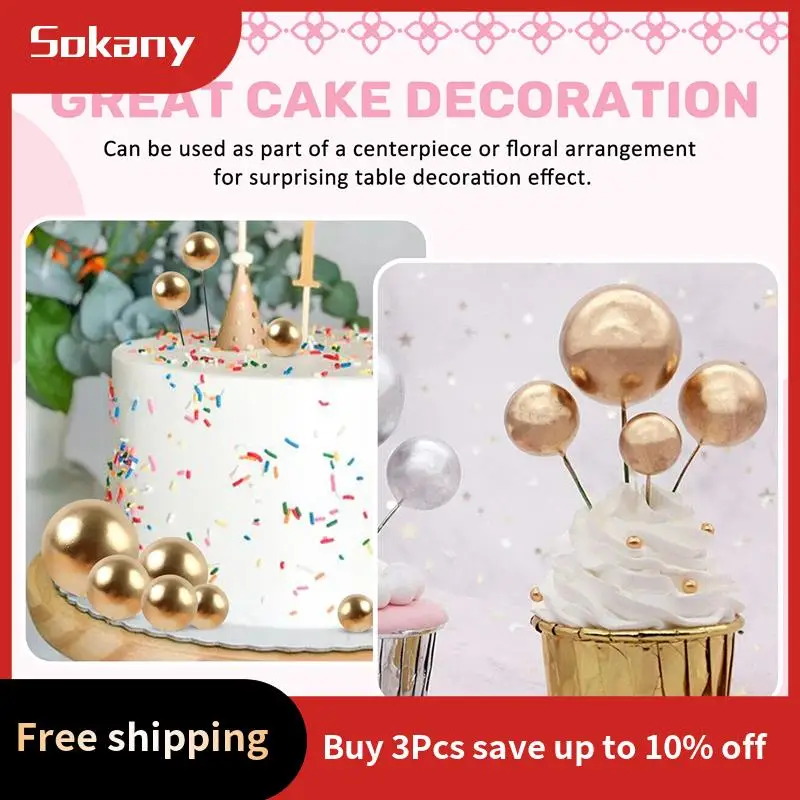 A59E-40 PCS Cake Toppers Mini Ball Cupcake Toppers Cake Decorations For Birthday Wedding Party Cake Decoration Supplies
A59E-40 PCS Cake Toppers Mini Ball Cupcake Toppers Cake Decorations For Birthday Wedding Party Cake Decoration Supplies