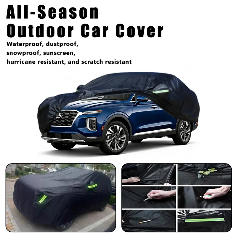 Outdoor Car Cover Waterproof Dustproof UV Sun Protection, Full Car Protector Exterior Accessories For Hyundai Palisade LX2
Outdoor Car Cover Waterproof Dustproof UV Sun Protection, Full Car Protector Exterior Accessories For Hyundai Palisade LX2