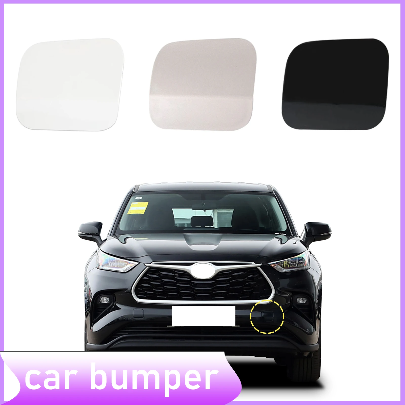 Front Bumper Tow Hook Cover Cap For Toyota Highlander 2020 2021 2022 2023 52128-0E933 52127-0E930 Trailer Cover Cap Accessories
Front Bumper Tow Hook Cover Cap For Toyota Highlander 2020 2021 2022 2023 52128-0E933 52127-0E930 Trailer Cover Cap Accessories