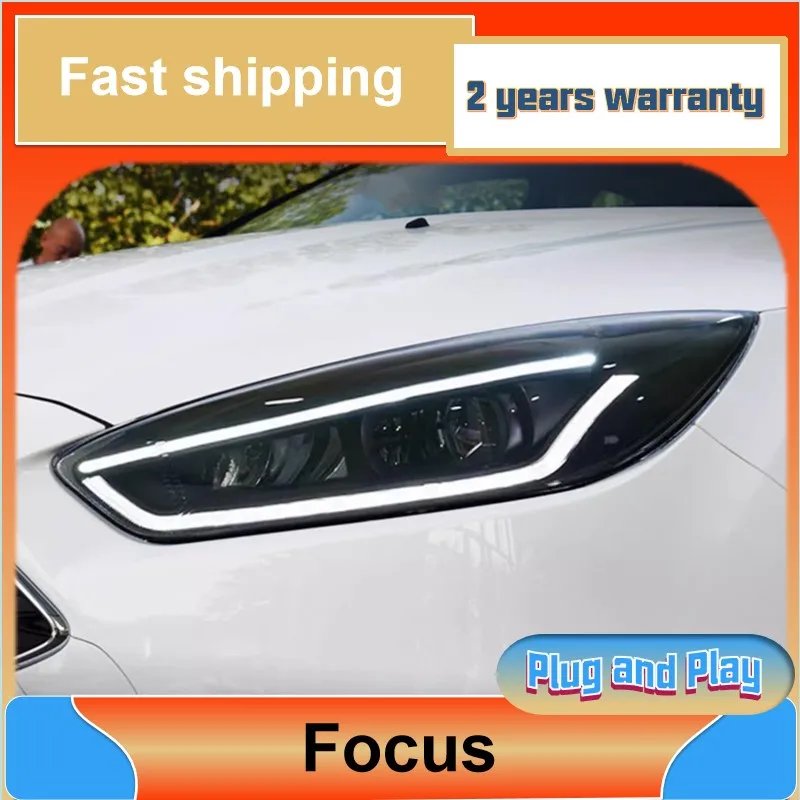 Car Styling for Ford Focus Head Light 2015-2018 Focus Headlights DRL Turn Signal Low High Beam Projector Lens
Car Styling for Ford Focus Head Light 2015-2018 Focus Headlights DRL Turn Signal Low High Beam Projector Lens