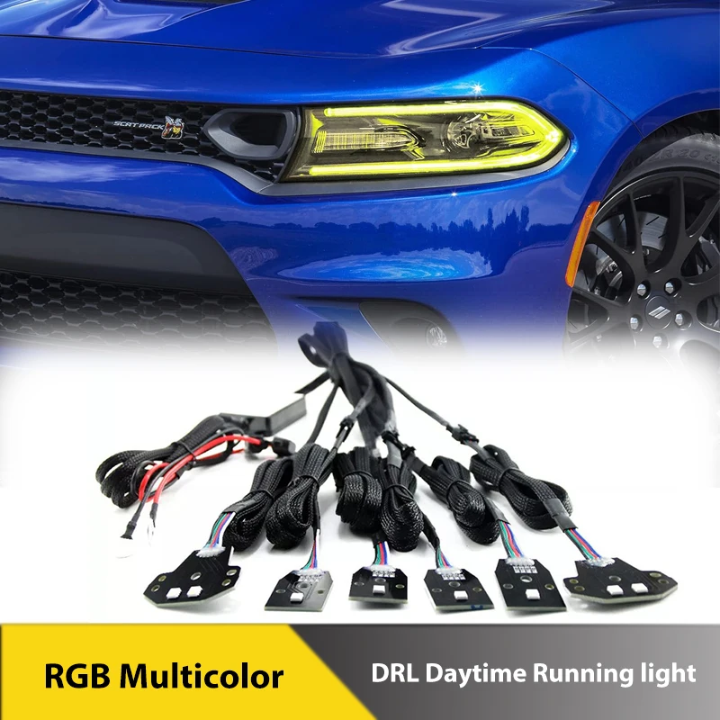 For Dodge Charger 15-20 RGB Multicolor DRL Boards Bluetooth Daytime Running Light Side Marker Turn Signal License Plate Lamps
For Dodge Charger 15-20 RGB Multicolor DRL Boards Bluetooth Daytime Running Light Side Marker Turn Signal License Plate Lamps