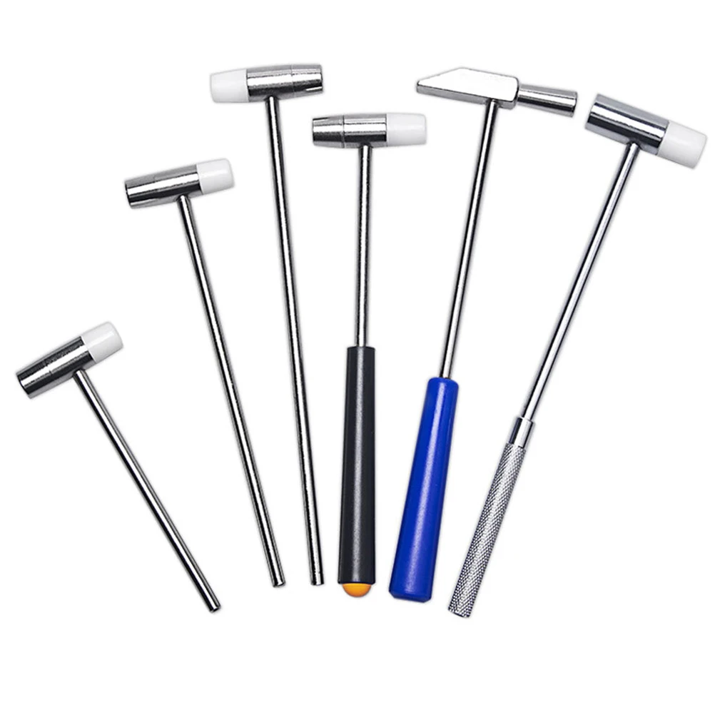 7pcs Mini Hammer Tools Precision Watch Repair Set Small Solid Brass Beat Tuning Hammers Flat Shaping Flattening for Delicate
7pcs Mini Hammer Tools Precision Watch Repair Set Small Solid Brass Beat Tuning Hammers Flat Shaping Flattening for Delicate