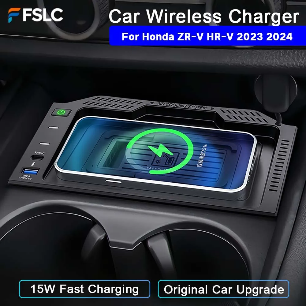 ⭐Genuine⭐ Black Car Wireless Charger For Honda ZRV ZR-V HRV HR-V 2023 2024 15W Fast Phone Charger Charging Pad Plate Auto Parts
⭐Genuine⭐ Black Car Wireless Charger For Honda ZRV ZR-V HRV HR-V 2023 2024 15W Fast Phone Charger Charging Pad Plate Auto Parts
