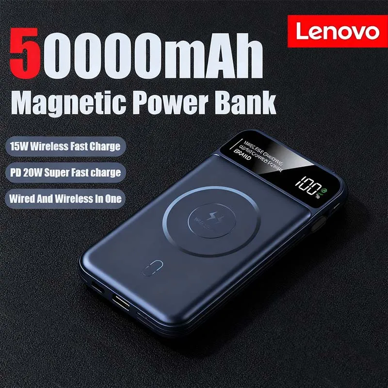 Портативный магнитный беспроводной зарядный блок питания Lenovo 100000 мАч с высокой емкостью, запасной аккумулятор для Magsafe, iPhone, Samsung, Xiaomi
Портативный магнитный беспроводной зарядный блок питания Lenovo 100000 мАч с высокой емкостью, запасной аккумулятор для Magsafe, iPhone, Samsung, Xiaomi