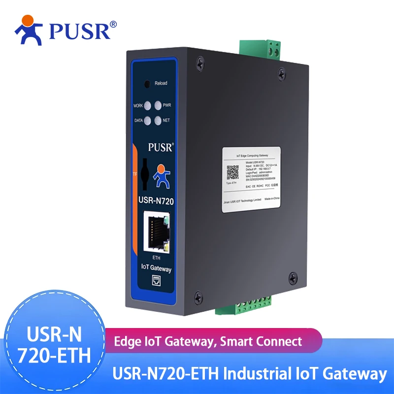 Edge Computing IoT Gateway 2*RS485 with SD Card Modbus to MQTT/Json DL645 to MQTT+Json RS485 to Ethernet USR-N720-ETH
Edge Computing IoT Gateway 2*RS485 with SD Card Modbus to MQTT/Json DL645 to MQTT+Json RS485 to Ethernet USR-N720-ETH