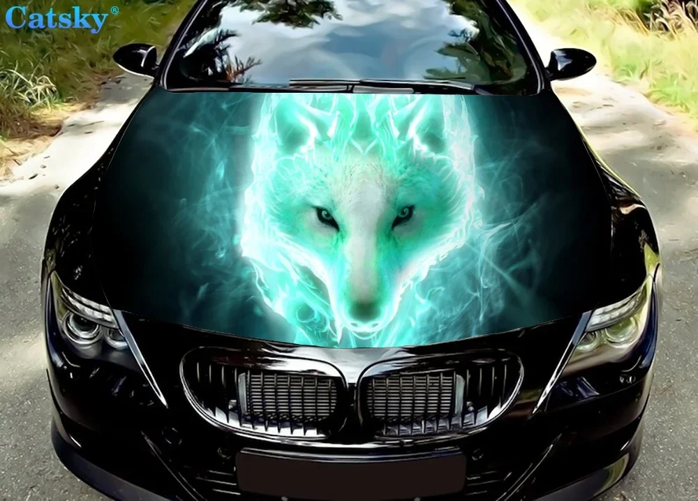 Белый дух волк, виниловые наклейки на капот автомобиля, виниловая пленка, наклейки на крышку двигателя, автомобильные аксессуары, защита капота автомобиля 
Белый дух волк, виниловые наклейки на капот автомобиля, виниловая пленка, наклейки на крышку двигателя, автомобильные аксессуары, защита капота автомобиля