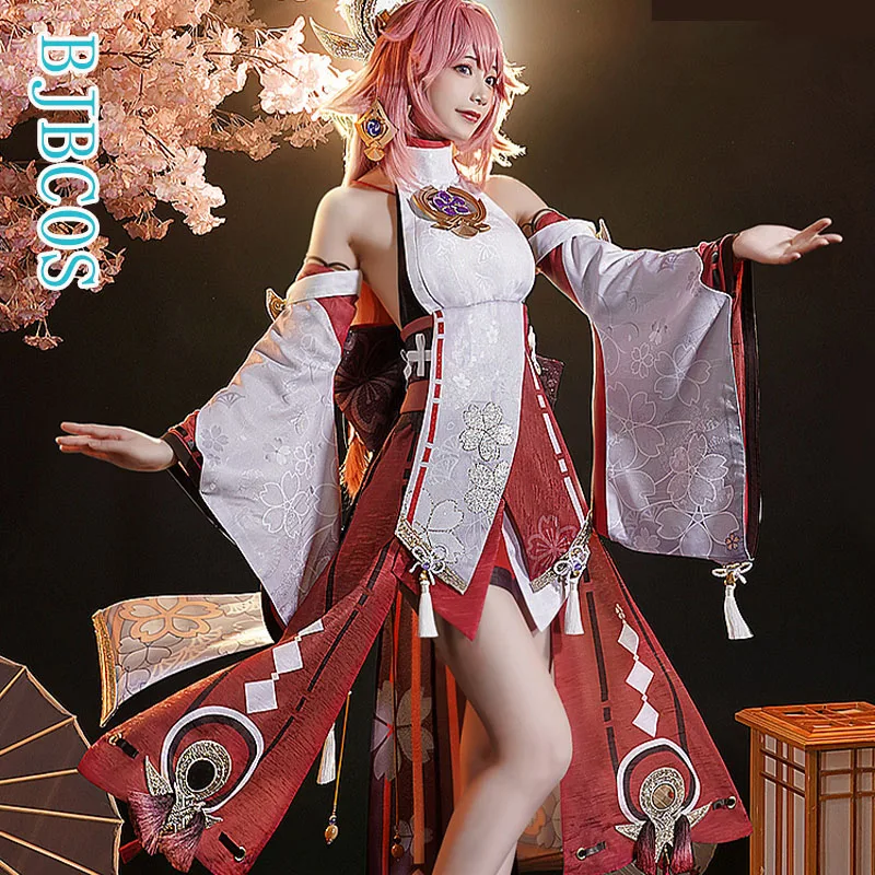 Game Genshin Impact Yae Miko Cosplay Costume Yae Guuji Cosplay Costume Sexy Women Dress Halloween Necklace Full Set
Game Genshin Impact Yae Miko Cosplay Costume Yae Guuji Cosplay Costume Sexy Women Dress Halloween Necklace Full Set