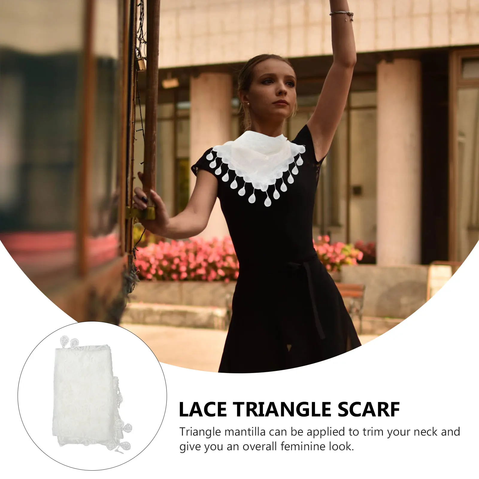 Triangle Lace Scarf Veil Mantilla Tassel Veil Feminine Neck Trim Polyester Scarf For Women Dresses Skirts Catholic Shawl
Triangle Lace Scarf Veil Mantilla Tassel Veil Feminine Neck Trim Polyester Scarf For Women Dresses Skirts Catholic Shawl