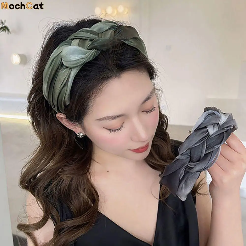 Headdress Headwear Mesh Wide Edge Wash Face Women Headband Korean Style Headband Hair Accessories Twisted Braid Hair Hoop
Headdress Headwear Mesh Wide Edge Wash Face Women Headband Korean Style Headband Hair Accessories Twisted Braid Hair Hoop