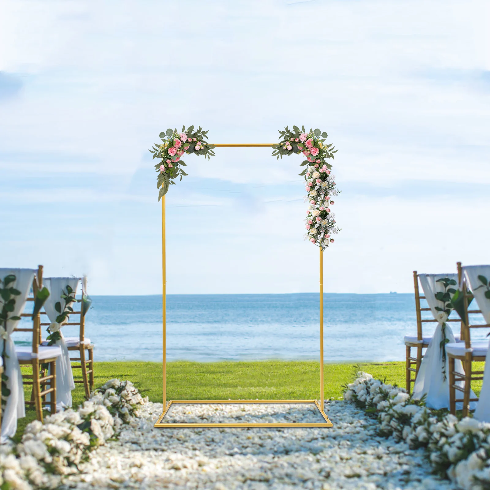 Gold Wedding Stand Carbon Steel Square Flowers Stand Balloons Bracket for Garden Weddings Decoration 
Gold Wedding Stand Carbon Steel Square Flowers Stand Balloons Bracket for Garden Weddings Decoration
