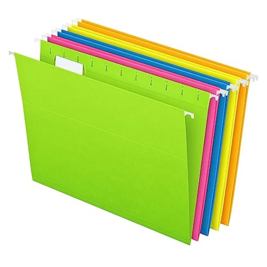 Hanging File Folders, 25-Pack, Letter Size, Bright Neon Assorted Colors, Document Organization for Home Office and School Suppl
Hanging File Folders, 25-Pack, Letter Size, Bright Neon Assorted Colors, Document Organization for Home Office and School Suppl
