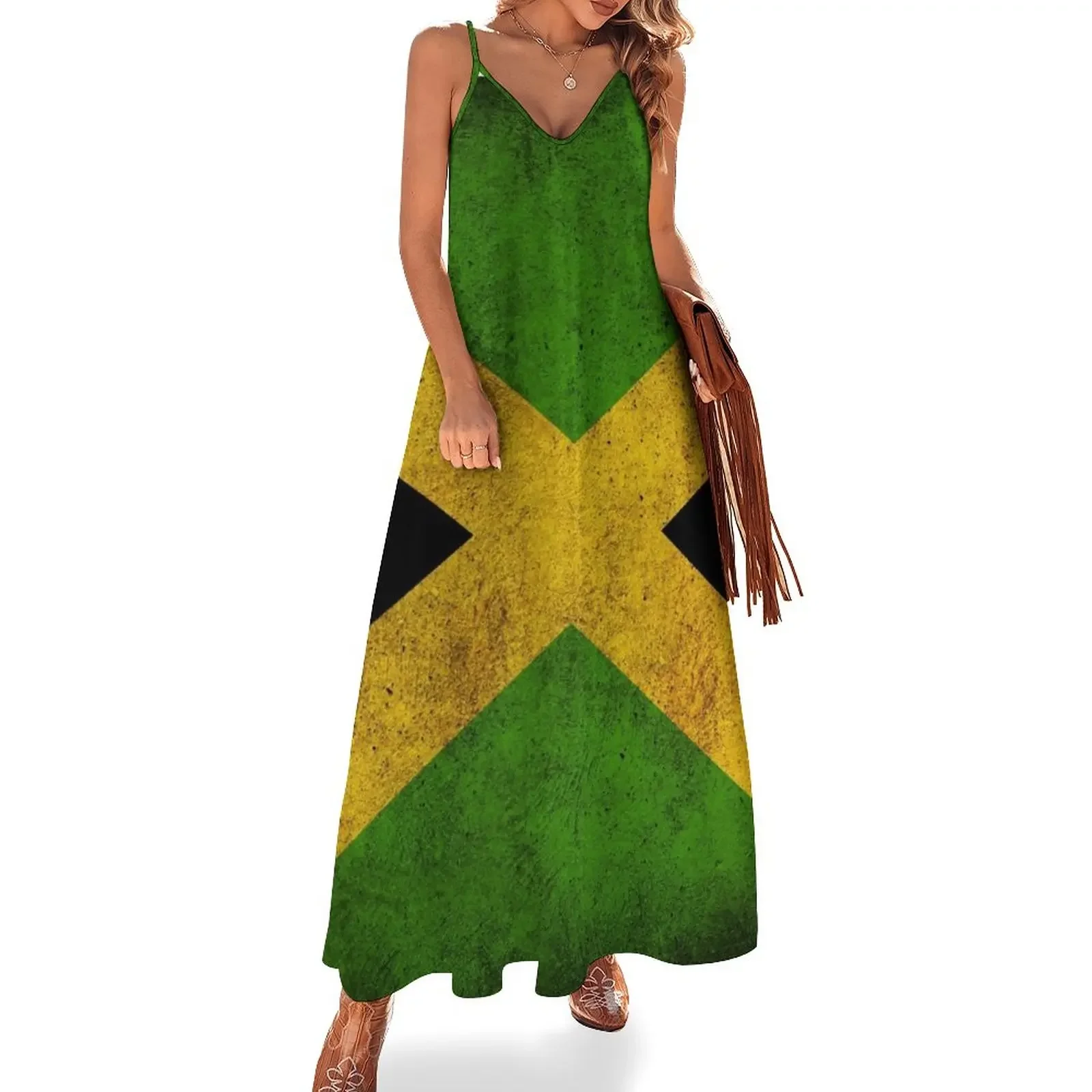 Jamaican Flag Sleeveless Dress Dress for pregnant women dress women summer fairy women long dresses
Jamaican Flag Sleeveless Dress Dress for pregnant women dress women summer fairy women long dresses