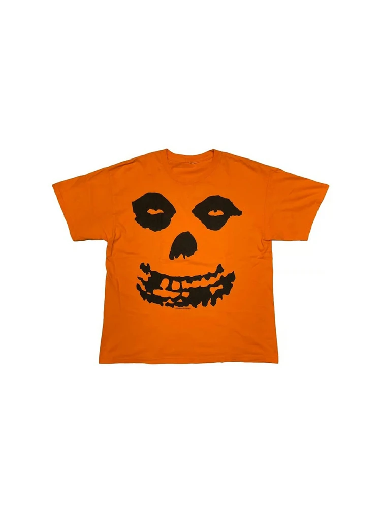 Retro Print Skull T-irt Pure Cotton Casual ort Sve ex T-irt Punk Band MISFITS k Sle Summer Breathable Tee
Retro Print Skull T-irt Pure Cotton Casual ort Sve ex T-irt Punk Band MISFITS k Sle Summer Breathable Tee