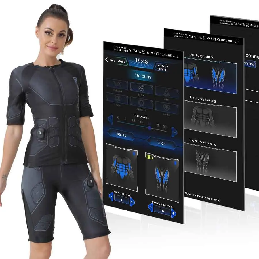 Best Selling Electro Stimulation Fitness Suit for Wireless EMS Training Home Gym Fitness Equipment
Best Selling Electro Stimulation Fitness Suit for Wireless EMS Training Home Gym Fitness Equipment