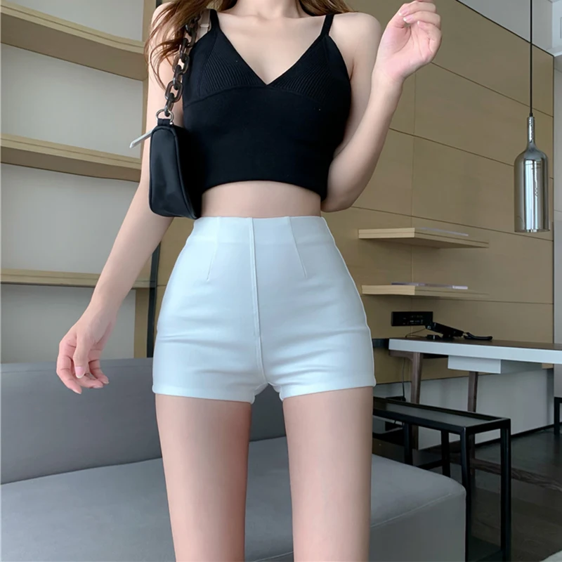 White High Waist A-Line Short Pants Women's Summer Thin Elastic Slimming Hot Pants Commute Style Korean Version Straight Tube
White High Waist A-Line Short Pants Women's Summer Thin Elastic Slimming Hot Pants Commute Style Korean Version Straight Tube