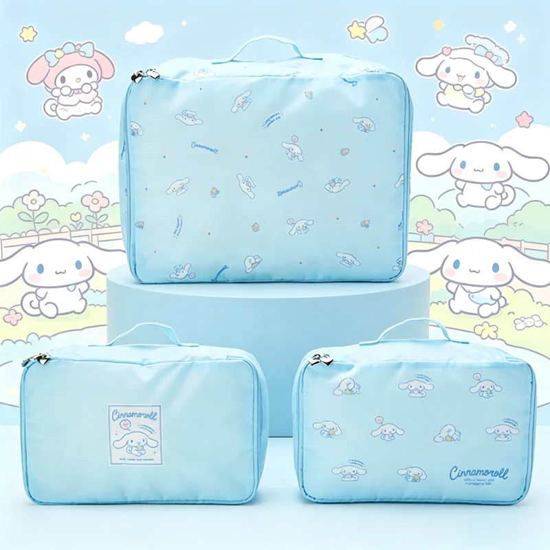 New 3Pcs Hello Kittys Travel Bag Kuromi Splashing Water Cartoon My Melody Packing Storage Bag Large Capacity Light Storage Bag
New 3Pcs Hello Kittys Travel Bag Kuromi Splashing Water Cartoon My Melody Packing Storage Bag Large Capacity Light Storage Bag
