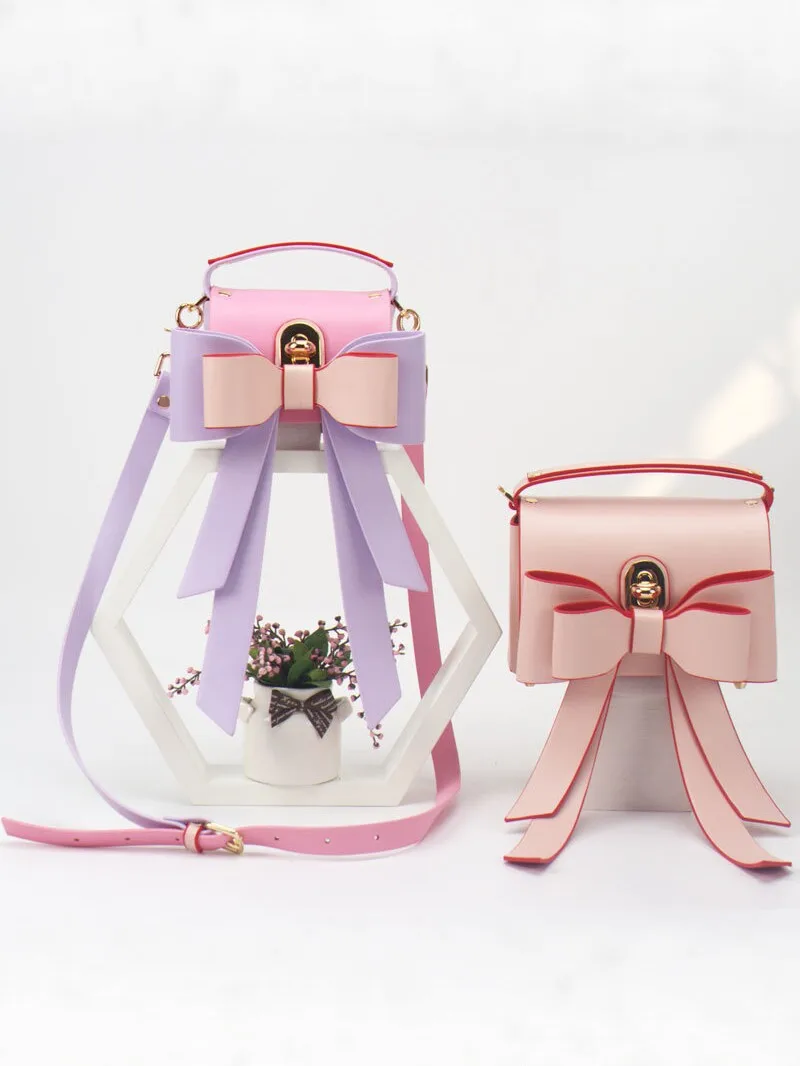 Japanese Style Fashion Bow Ribbon Women's Bag New Ins Niche Design Lolita Crossbody Bag Small and Big Bow Cute PU Shoulder Bag
Japanese Style Fashion Bow Ribbon Women's Bag New Ins Niche Design Lolita Crossbody Bag Small and Big Bow Cute PU Shoulder Bag