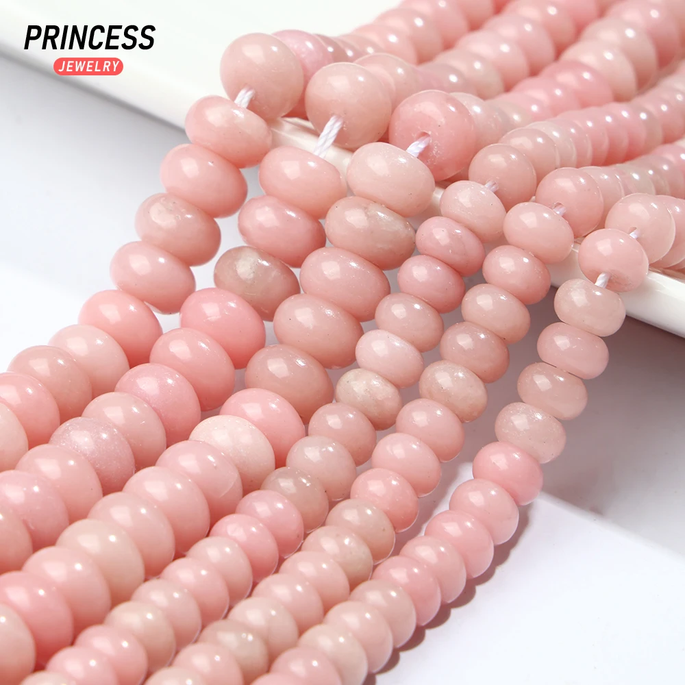A++ Natural Chinese Pink Opal 4*6mm 5*8mm Rondelle Loose Beads for Jewelry Making Bracelet Wholeslae Beads DIY Accessories
A++ Natural Chinese Pink Opal 4*6mm 5*8mm Rondelle Loose Beads for Jewelry Making Bracelet Wholeslae Beads DIY Accessories