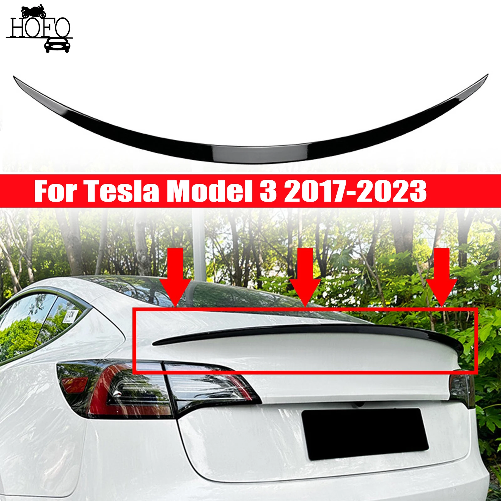 Car Rear Trunk Spoiler Boot Wing Ducktail Lip Wing Exterior Tuning Accessories Kit For Tesla Model 3 2017-2023
Car Rear Trunk Spoiler Boot Wing Ducktail Lip Wing Exterior Tuning Accessories Kit For Tesla Model 3 2017-2023