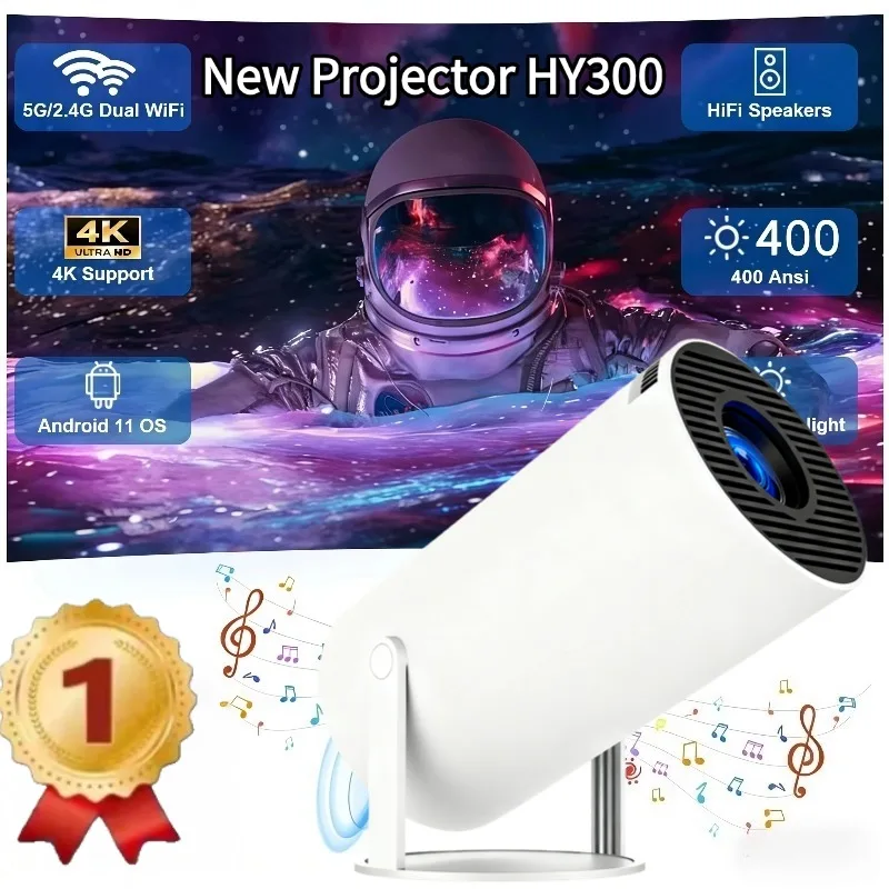 Mini HY300 Smart Android Projector Portable Wireless Home Theater Pocket Projector with Latest Technology HY300
Mini HY300 Smart Android Projector Portable Wireless Home Theater Pocket Projector with Latest Technology HY300
