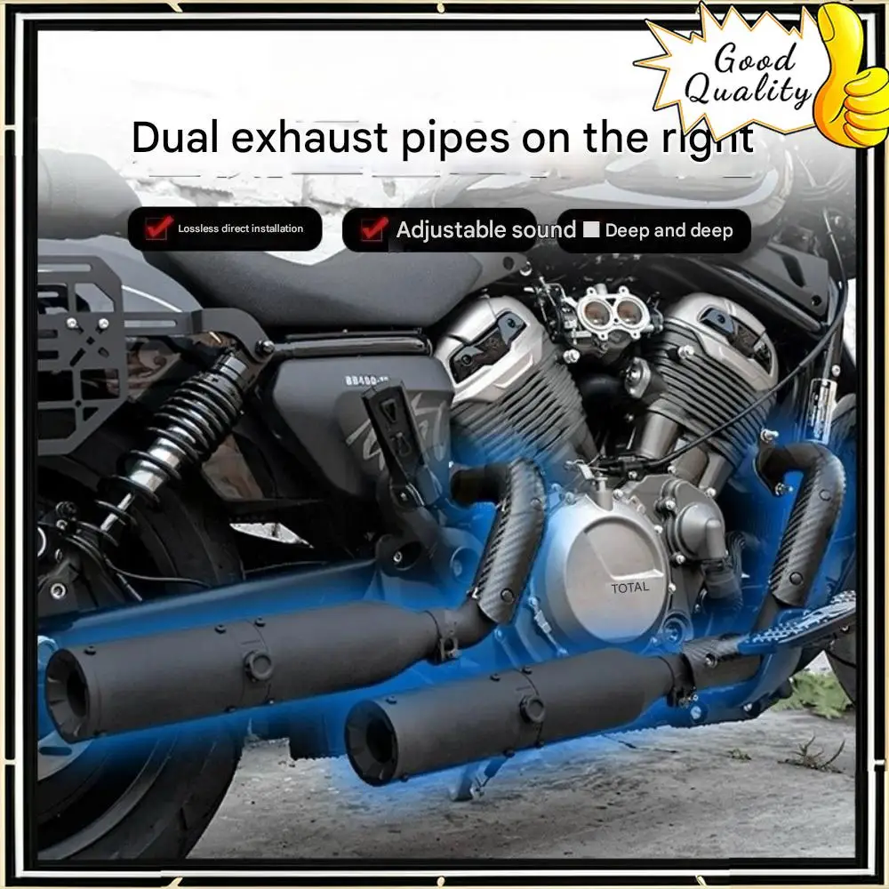 For BENDA Napoleonbob 500 ChinchiIIa 500 custom center valve exhaust pipe right side double outlet sound wave adjustable bass
For BENDA Napoleonbob 500 ChinchiIIa 500 custom center valve exhaust pipe right side double outlet sound wave adjustable bass